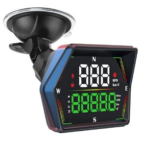 شاشة HUD لأعلى للسيارات 2025 شاشة LED Universal Digital Digital Digital GPS مع MPH SPEED COMPART COMPAR