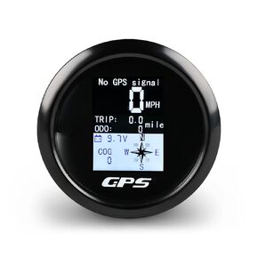 Waterwich Boat Marine Car 3.34inch 85mm GPS عداد المقياس السرعة المقياس المقياس Meter Kit KM/H DC12V 24V مع مستشعر لسيارات سيارة الشاحنة