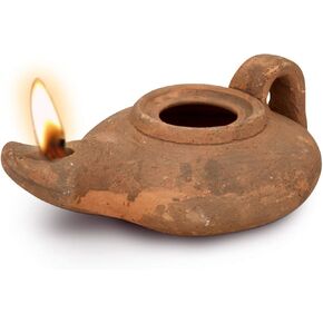 مصباح زيت هيروديان الحكيم مع نسخة طبق الأصل من عملات الأوساخ - رسالة عميقة في العطاء من القلب. هبة مسيحية فريدة من نوعها من الإيمان والتراث.