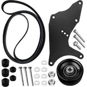 LS Truck SUV Dual Alternator Bracket Kit Compatible with GM Trucks and SUV with The 4.8 5.3 6.0, and 6.2L Vortec V8 Gas Engines 1999-2013, Fit for Chevy Tahoe GMC Yukon Cadillac Hummer H2