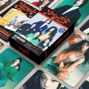 HOW SWEET Kpop Photocards 55 PCS Kpop Single Album Postcard LOMO Card Gifts for Fans Boys and Girls