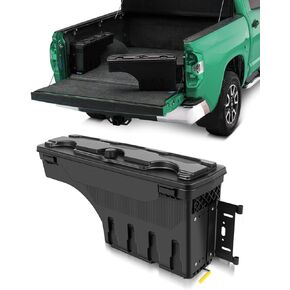 مربع أداة Scitoo | يناسب دودج رام 1500 2002-2010 ، ل Dodge RAM 2500 2002-2010 ، ل Dodge RAM 3500 2002-2010 ، لـ RAM 1500 2500 3500 2011-2018 | صندوق تخزين سرير الشاحنة ، جانب الركاب الأيمن