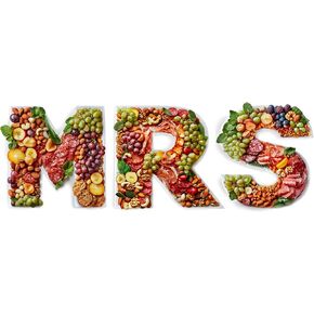 Soul & Lane MRS Cardboard Letters for Charcuterie ، وصناديق رسائل قابلة للملء بيضاء لحفلات العازبة ودش الزفاف ، وقاطعات صينية الورق الكبيرة