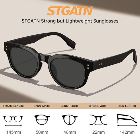 STGATN Trendy Men Women Sunglasses - TR90 Frame, UV400 Lenses, 2025 Fashion Stylish & Durable for Driving ST3501 in Kuwait