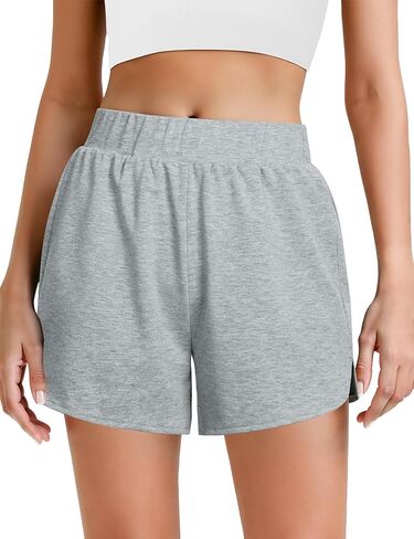 Quenteen Womens Sweat Shorts Summer Lounge Cotton Shorts Pj Bottoms Sleep Shorts in Kuwait