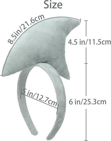 Beviliu Shark Headbands ، عقال سمك القرش للبالغين Cosplay Halloween ، in Kuwait