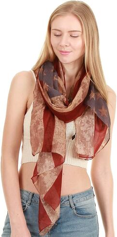 CCFW Women's USA Flag Theme Vintage Kimono Cover-up Shawl Vest … in Saudi Arabia