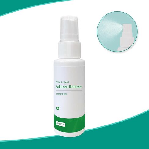 Adhesive Remover Spray,No Sting Medical Adhesive Remover for Skin,Ideal for Ostomy Patients, Sensitive Skin and Bandage Removal, Alcohol Free,30 ml Bottle in Saudi Arabia