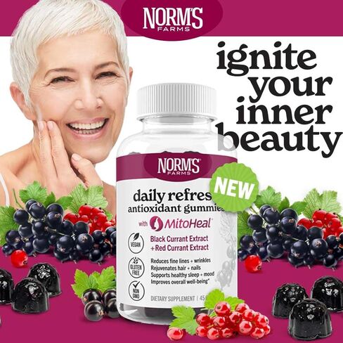 Norm's Farms Daily Immune Elderberry Gummies - Vitamin C, Zinc & Probiotics - Vegan, Gluten Free, Kosher, Non-GMO - 60 Gummies in Kuwait