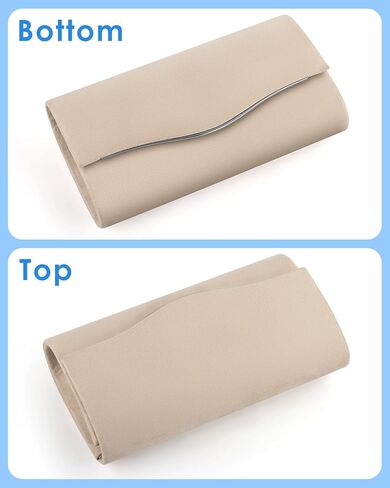 TINDTOP Clutch Purses for Women, Formal Evening Bags Suede Shoulder Envelope Party Handbags Wedding Cocktail Prom Clutches in Saudi Arabia