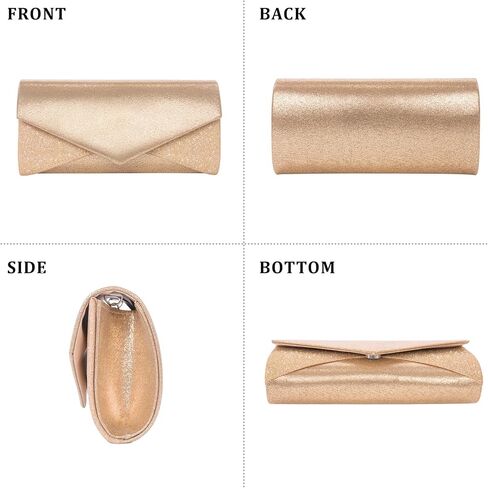 Clutch Purses for Women Glossy & Shiny Envelope Evening Bag Formal Splicing Handbags for Wedding Cocktail Prom in Saudi Arabia