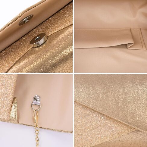 Clutch Purses for Women Glossy & Shiny Envelope Evening Bag Formal Splicing Handbags for Wedding Cocktail Prom in Saudi Arabia