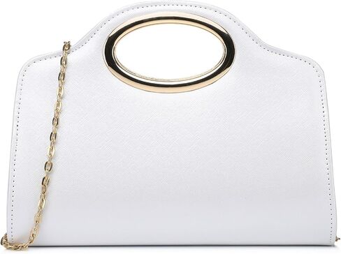 Clutch Purses for Women Cut Out Handle Clutch PU Leather/Straw Evening Bag for Wedding Party and Prom in Saudi Arabia