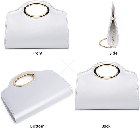 Clutch Purses for Women Cut Out Handle Clutch PU Leather/Straw Evening Bag for Wedding Party and Prom in Saudi Arabia