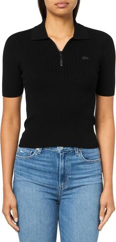 Lacoste Women's Zipped Knit Polo Shirt in Saudi Arabia