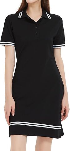 Women's Polo Dress, Shirt Dresses for Curvy Ladies with Polo Neck, Sporty Look for Summer in Saudi Arabia