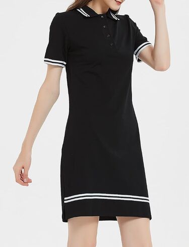 Women's Polo Dress, Shirt Dresses for Curvy Ladies with Polo Neck, Sporty Look for Summer in Saudi Arabia