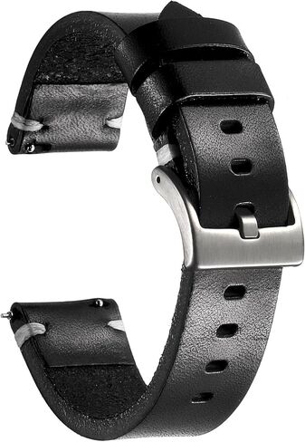 Genuine Leather Watch Band,Vintage Handmade Quick Release Watch Strap Replacement for Men Women,18mm 20mm 22mm 24mm in Saudi Arabia