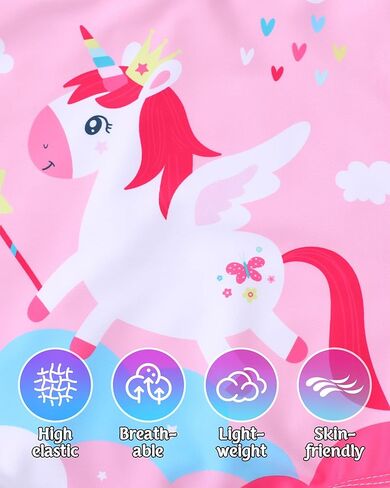 Toddler Girls Bathing Suit One Piece Ruffle Strap Cute Swimsuits Little Kids Beach Pool Quick Dry Swimwear 2t-10 in Kuwait