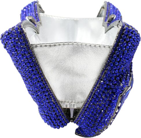 RomanticDesign Women Sparkly Bowknot Evening Clutch Luxury Rhinestone Bride Purse Wedding Party Prom Banquet Handbag in Kuwait