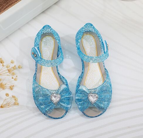 Girl's Princess Jelly Sandals Cosplay Party Dress Up Mary Jane Shoes in Saudi Arabia