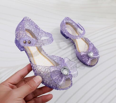 Girl's Princess Jelly Sandals Cosplay Party Dress Up Mary Jane Shoes in Saudi Arabia