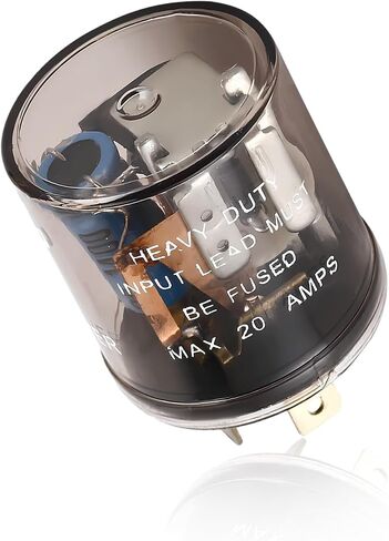 2 PCS LED Flasher Relay, 12V Heavy Duty 2 Pin Electronic Turn Signal Light Relay, Two Prong Relay Fixes Turn Signal Bulbs Hyper Flash for Car Motorcycle Truck, Car Accessories in Saudi Arabia