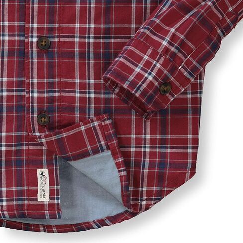 Hope & Henry Boys' Convertible Double Weave Long Sleeve Button Down Shirt in Kuwait
