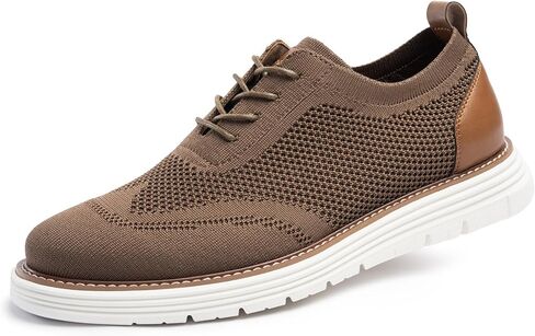 Dress Shoes for Men Sporty Oxfords Dress Sneakers Comfortable Brogue Wingtip Business Casual Shoes, Non Slip Rubber EVA Outsole in Saudi Arabia