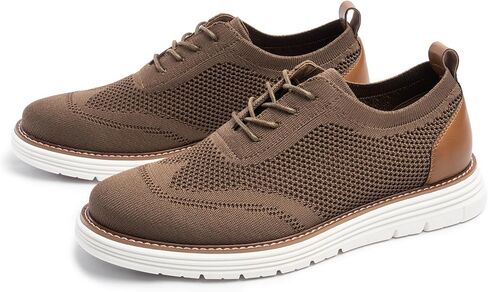 Dress Shoes for Men Sporty Oxfords Dress Sneakers Comfortable Brogue Wingtip Business Casual Shoes, Non Slip Rubber EVA Outsole in Saudi Arabia