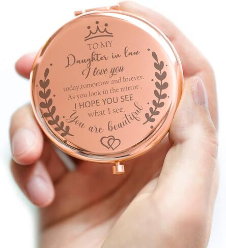 Daughter in Law Gifts Compact Mirror for Daughter in Law Gifts from Mother in Law for Wedding Day Birthday Christmas in Kuwait