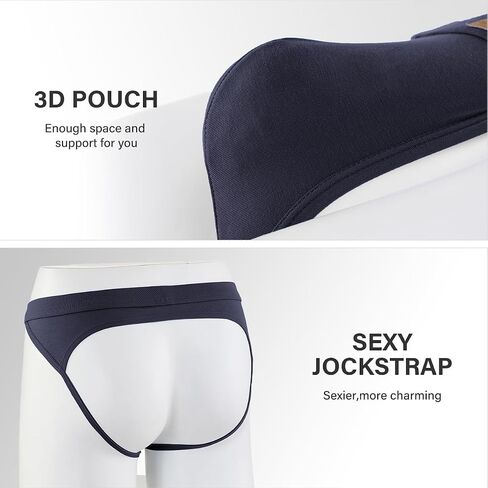 Arjen Kroos Men's Jockstrap Sexy Cotton Cotton Cotton Jock Sbour Thong Athletic Proforter for Men in Kuwait