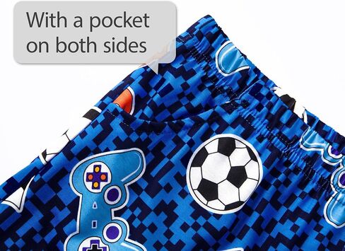Tebbis Boys Summer Pajama Set - Gamer Graphic Tank Top & Shorts Soft 2-Piece Sleepwear Vibrant Yellow PJs Sizes 6-18 in Saudi Arabia