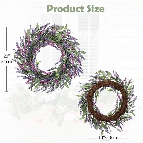غامض 18 '' الزهور الاصطناعية الزهور على مدار السنة الزهور البرية الزهور الأخضر الزهور للمزرعة ديكور المطبخ غرفة نوم الوشاح الأمامي in Kuwait