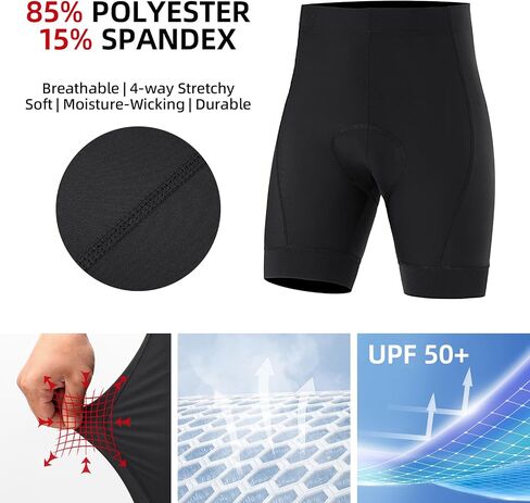 Men's Cycling Shorts, Padded Bicycle Riding Pants Bike Shorts Biking Clothes Cycle Wear Tights in Saudi Arabia
