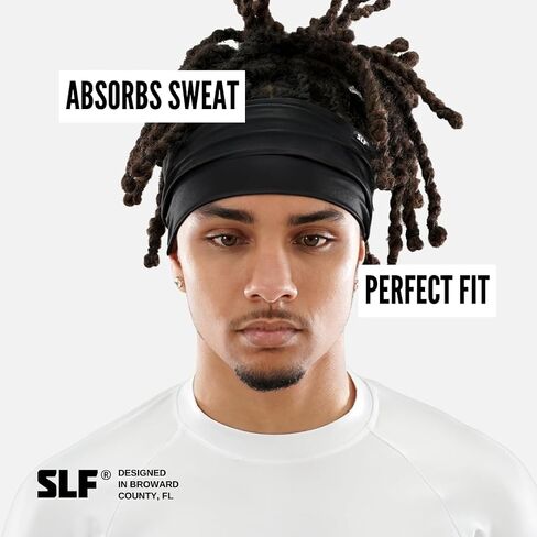 Solid Headband for Men and Women - Sports Sweatband - Workout, Football, Running, Yoga - Lightweight & Quick Dry in Saudi Arabia
