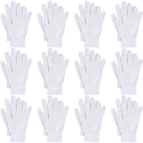 jiebor 12 Pairs Winter Gloves Warm Gloves Knit Gloves for Women Men Teens Clod Weather