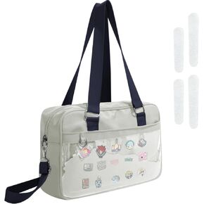 WAYUTO Ita Bag Crossbody Bag Messenger Shoulder Bags Kawaii Pin Display Bag with Insert for Anime Cosplay