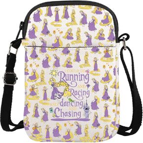 TGBJE Pricess With Long Hair Crossbody Bag Princess Fan Gifts Cartoon Movie Merchandise Messenger Bags Fairy Tale Inspired Gift (Dancing chasing CB)