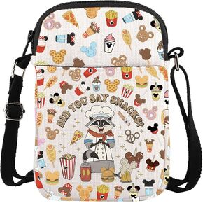ENSIANTH Indian Princess Crossbody Bag Raccoon Did You Say Snacks Gift Fairy Tale Fans Messenger Bag Kingdom Trip Gift