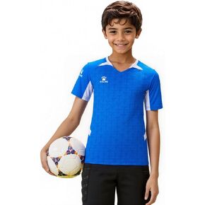 KELME Soccer Jersey for Girls Boys Breathable Quick-Dry Football T-Shirt Sport Training Uniform