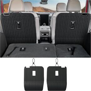 Backrest Mats Kick mats for 2024 2025 GMC Acadia 7 Seats Accessories, All-Weather TPE Seat Back Covers Behind 2nd Row (24-25 7 Seats-2nd Row Backrest Mats)