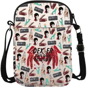 Dexter Is My Dark Passenger Crossbody Bag Dexter Blood Dexter Fans Gifts Crime TV Show Merch