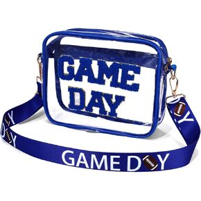 Clear Bag for Stadium Events,Game Day Clear Bag Stadium Approved Football Clear Crossbody Purse Bag for Sports