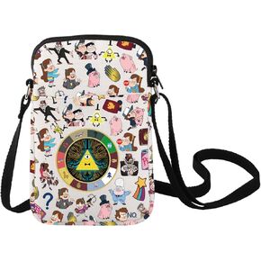 LEVLO Pines Crossbody Bag Mabel & Dipper Fans Gift Waddles Pig Shoulder Bag Town Movie Merchandise