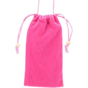 GUOQING Hanging Neck Microfiber Pouch - Cell Phone Soft Storage Bag Microfiber Glasses Sleeve Pouch Sunglasses Bag Electronic Gadgets Case Cover with Drawstring Closure(7.5 inch)