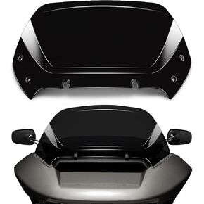 10 "Wave Windshield Windscreen Wind Splitter تناسب Harley Davidson Cvo Road Glide Fltrxse 2023-Up ، CVO Road Glide St Fltrxstse 2024-Up ، Road Glide Fltrx 2024-Up (Black)