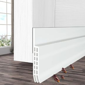 تحت باب سدادة سدادة الشريط: تم ترقية Ohuhu 39.4 "L x 3.35" W الطقس تجريد حاجز الضوضاء ، حارس الفجوة الباب بوتون للمرآب الشتوي الأبواب الداخلية الداخلية