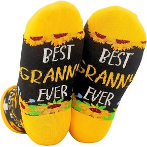 InnoBeta Granny Gifts, Mothers Day Gifts for Granny, One Size Crew Socks on Mother's Day, Christmas, Birthday
