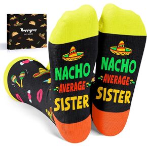 HAPPYPOP Gifts For Her Women - Mothers Day Gifts, Mother Daughter Sister In Law Socks, Mom Aunt Daughter Niece Sister Socks